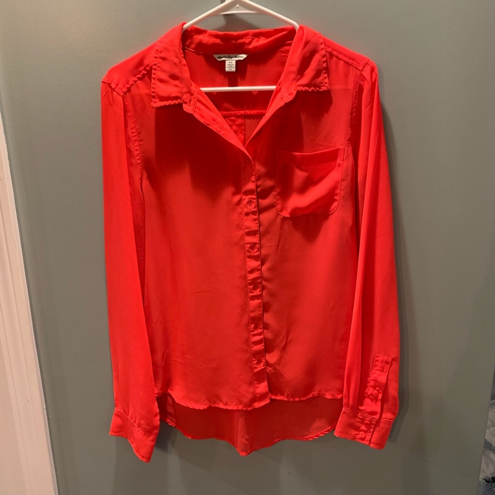 Hot Pink Button Down Shirt
